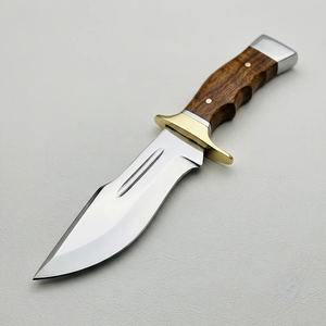 Couteau de survie et de chasse artisanal en acier à haute teneur en carbone, lame fixe, pointe en bois, qualité industrielle, OEM ODM, vente en gros - Product Image 1