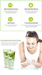 Mousse nettoyante apaisante pour le visage à l'aloe vera, soin hydratant et nourrissant en profondeur, élimination douce des impuretés pour femmes - Product Image 3