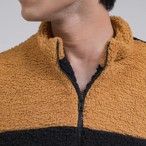 Veste polaire Sherpa unie de haute qualité en gros, veste zippée, pull Sherpa personnalisé, manteau d'hiver pour hommes - Product Image 6