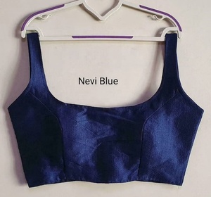 Phụ Nữ Phantom Lụa Đồng Bằng Thiết Kế Khâu Sari Áo Choli Top Áo Áo Cưới Mặc Áo - Product Image 4