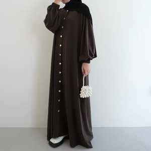 Robe Abaya Modeste Oversize pour Femme en Tissu Éponge, Style Syar'i, 100% Polyester Respirant - Product Image 4