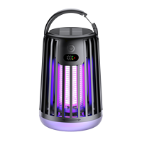 Lámpara Antimosquitos USB de Energía Solar, Trampa para Mosquitos de Interior, Lámpara Antimosquitos Electrónica Recargable, Luz de Camping