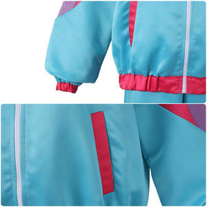 Ensemble coupe-vent pour femme, service OEM, idéal pour la course et les activités estivales, couleur unie avec motif au design unique. - Product Image 3