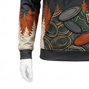 Sweat à capuche de golf sur disque de haute qualité, personnalisé, OEM/ODM, prix d'usine, respirant, doux, confortable, vêtements de sport d'extérieur - Product Image 4