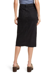 Mini-jupe en jean premium pour femme, taille naturelle, coupe droite, respirante, teinte en pièce, couleur personnalisée, style décontracté et élégant pour l'été - Product Image 3