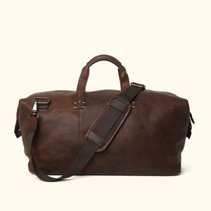 Bolsas de Viaje de Moda para Hombre, Bolsas de Lona de Cuero Genuino, Bolsas de Lona de Diseño de Alta Gama para Deportes al Aire Libre, Bolsas de Lona de Cuero Duraderas para Viajes - Product Image 4