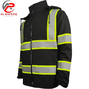 Chaqueta Softshell de Alta Visibilidad y Calidad Premium, Impermeable, de Poliéster, Ropa de Trabajo de Seguridad con Logotipo Personalizable 2026 para Hombre - Product Image 6