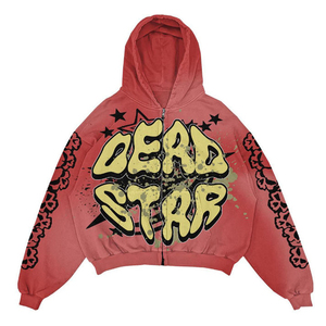 Sudadera con Capucha Personalizada de Alta Calidad para Hombre, 100% Algodón Transpirable, 340g, Invierno, Cierre de Cremallera, Talla Grande, con Serigrafía Personalizada - Product Image 5