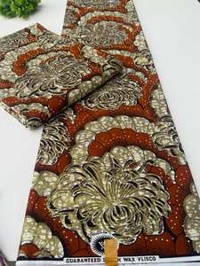 Tissu en coton imprimé africain de qualité supérieure, motif multicolore pour la confection de vêtements de mode, Mozambique - Product Image 3