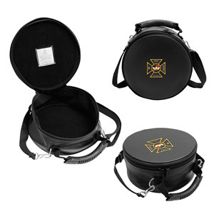 Estuche para Sombrero de Caballero Templario, Bolsa de Transporte de Cuero Suave con Cierre de Cremallera, Protección Ligera - Product Image 1