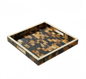 ถาดเสิร์ฟเรซิ่นทรงสี่เหลี่ยม งานแฮนด์เมดจาก CRAFTS HUB ดีไซน์คลาสสิก ลายการ์ตูน เป็นมิตรต่อสิ่งแวดล้อม ปลอดภัยสำหรับเครื่องล้างจาน และได้มาตรฐานสำหรับอาหาร - Product Image 1