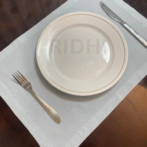 Manteles Individuales de Lino Blanco Puro Ridhi, Ecológicos, Reutilizables, Manteles de Tela Personalizados para Mesa de Comedor, Venta al por Mayor para Hoteles y Bodas - Product Image 4