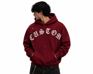Sudadera con Capucha Larga de Invierno para Hombre, Corte Regular, Bordado Personalizado, Premium, 400g, Felpa Gruesa, Ecológica y Transpirable - Product Image 1
