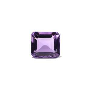 Emerald Cut Amethyst Loose Gemstone 9 Carat Purple Calibrated for Fine Jewelry - Product Image 1