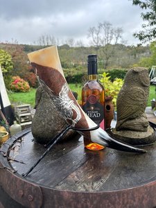 Cuerno para Beber, Regalo de Navidad, Cuerno Vikingo Tallado, Imitación Antigua, Jarra para Cerveza, Vino, Sidra, Cerveza Alemana, para Fiestas en el Jardín, Días Festivos, Personalizado - Product Image 4