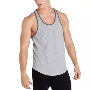 Débardeurs tricotés unis pour hommes, prix de gros, fitness, musculation, séchage rapide, respirants, en coton, vente en gros, été - Product Image 3