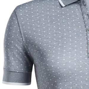 Polo de Mujer Gris con Estampado Sublimado, Manga Corta, Ropa Deportiva Elegante, Prenda Cómoda para Actividades al Aire Libre y Golf - Product Image 4