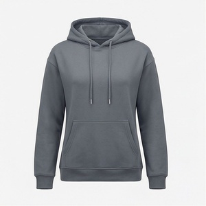 Sudadera de Forro Polar Oversize Personalizada para Mujer, Manga Larga, Lavado Ácido, con Bolsillo Frontal, Estampada, Ropa de Invierno - Product Image 1
