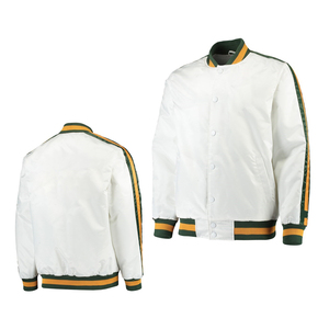 Unisex Wool <b>Leather</b> Sleeve Varsity Bomber <b>Jacket</b> Streetwear <b>Winter</b> Windproof Eco-Friendly High Quality Wholesale - Product Image 1