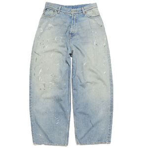 New Customized Unisex Baggy Jeans <b>Pants</b> <b>Oversized</b> Acid Washed Button Fly Hip Hop Vintage <b>Cargo</b> Jeans - Product Image 3