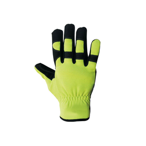 PU Leather Full Finger Safety <b>Gloves</b> with Hook and Loop Closure Breathable & <b>Touchscreen</b> Compatible for Outdoor Activities - Product Image 5