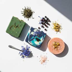 Jabón de Manos Sólido Herbal Natural Hecho a Mano, Jabón Orgánico Blanqueador de Piel, Antiséptico, con Aceites Esenciales Botánicos para el Cuidado Facial, Marca Privada Personalizada - Product Image 3