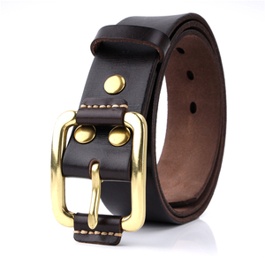 Ceintures pour hommes 2021, marque célèbre, cuir véritable, cuir de luxe, ceinture en cuir de vache véritable de haute qualité - Product Image 3