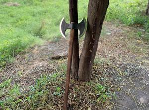 STEEL CRAFT INTERNATIONAL Hand-Forged Carbon Steel Flat Personalized Hammer <b>Axe</b> 28" Full Tang Ash Wood <b>Handle</b> DIY Grade ODM - Product Image 3