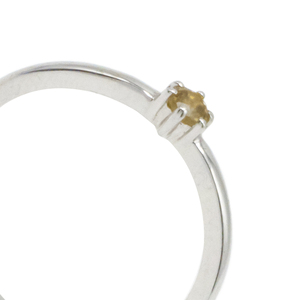 Luxury 925 Sterling Silver Rhodium Plated Champagne Yellow Solitaire Minimal <b>Ring</b> for Women Fine Jewelry - Product Image 2