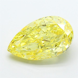 Diamante Radiante en Forma de Pera, Color Amarillo Intenso, Certificado IGI, Cultivado en Laboratorio, Tipo CVD 2A, Corte Excelente, Alto Brillo, Gema Suelta - Product Image 1