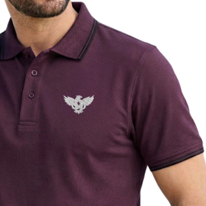 Chemise Homme Premium Unie avec Broderie Aigle Élégante, Manches Courtes Décontractées, Col Rabattu, Coupe Slim, Tissu Tricoté Séchage Rapide, Fourniture ODM - Product Image 3