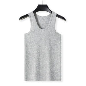 GYM <b>Tank</b> <b>Tops</b> US Size Custom Logo 95% Cotton 5% Spandex Muscle Sportswear Singlet Workout Fitness Gym <b>Tank</b> <b>Top</b> <b>Sport</b> Vest - Product Image 4