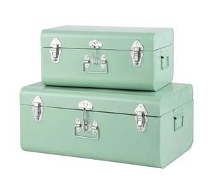 Coffre de rangement décoratif avec fermoirs et poignée pour dortoir universitaire - Product Image 3