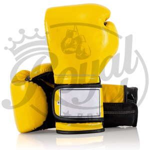 Gants de kickboxing en cuir avec logo personnalisé de haute qualité 12oz Muay Thai combat entraînement sac de boxe gants équipement de boxe en gros - Product Image 5