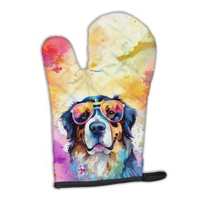Chien de montagne bernois Hippie Dawg gant de four résistant à la chaleur gant de cuisine épais pour protéger les mains des casseroles chaudes cuisson cuisson - Product Image 1