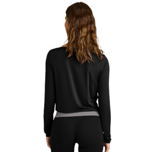 Women Relaxed <b>Slash</b> Neck Long Sleeve <b>Top</b> Casual Loose Fit Comfortable Fashion Shirt Everyday Wear Custom OEM ODM Wholesale - Product Image 2