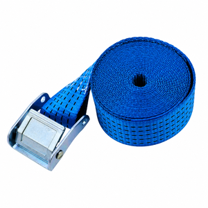 Sangle de fixation à boucle cam pour transport de camions, 50 mm, polyester, 800 kg, sans crochet, pour sécurisation de cargaison, fournisseur direct d'usine OEM - Product Image 1