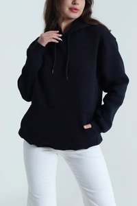 Sudadera con Capucha de Invierno para Mujer, Tejida, Forrada, con Logotipo Personalizado, Talla Grande, Cómoda, para Fiestas de Fin de Semana, 100% Algodón de Alta Calidad - Product Image 6