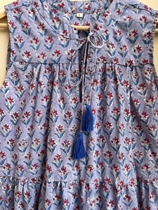 Vestido Maxi Bohemio Verde de Moda 2026 para Mujer, 100% Algodón, Bordado Floral, Vestido de Verano para Mujer - Product Image 2