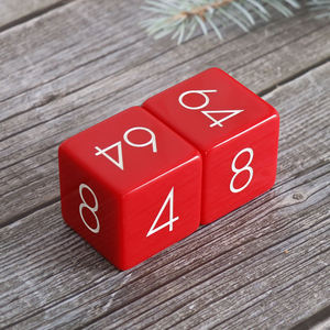 Dés de backgammon en résine brillante durables, bloc de multiplication de qualité supérieure en résine nacrée, dés de multiplication en résine couleur personnalisée - Product Image 4