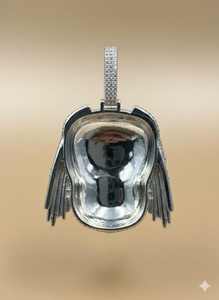 Colgante de Máscara de Depredador con Incrustaciones de Moissanita VVS, Colgante Hip Hop de Plata de Ley 925, Colgante Bling para Raperos y Fiestas para Hombres - Product Image 2