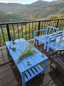 Juego de Sofás de Madera Ecológicos, Impermeables y Modernos para Uso en Exteriores y Salas de Estar - Product Image 3