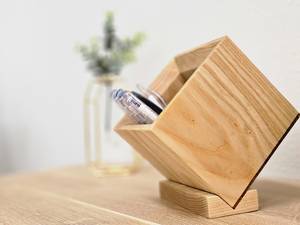 Porte-stylos en bois fait main, organisateur de bureau minimaliste, type sur pied, à un seul niveau, support de rangement multifonctionnel pour usage au bureau - Product Image 2