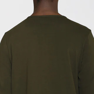 T-shirt Henley à manches longues pour homme, de haute qualité, tendance, en vente à prix réduit, pour un usage décontracté - Product Image 5
