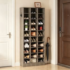 Mobiletto Portascarpe Stile Fattoria con Ripiani Rimovibili in MDF per Armadio e Arredamento Casa - Product Image 5