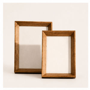 Marco de Fotos de Madera Sólida de Tamaño Personalizado, Marco de Fotos de Madera Natural Ecológico para Decoración de Mesa y Pared - Product Image 1
