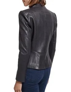 Vestes en cuir pour femmes D&M, automne-hiver, vêtements d'extérieur, vestes de motard en PU pour femmes - Product Image 2