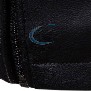 Veste en cuir noire légère de style nouveau, de haute qualité, faible MOQ, veste d'hiver pour hommes en cuir - Product Image 5