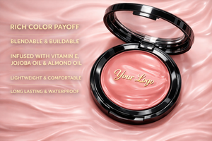 Rubor Mineral en Crema al por Mayor para Maquillaje Facial, Larga Duración, Resistente al Agua, Personalizable con Logotipo, Color y Tamaño, OEM ODM, Piel Clara, Alta Pigmentación - Product Image 4