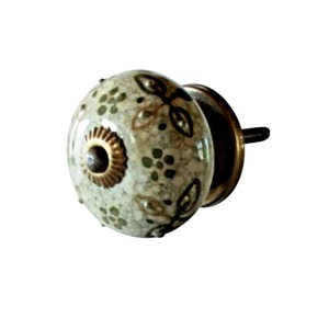 <b>ceramic</b> door <b>knobs</b> Handcrafted <b>Ceramic</b> Cabinet <b>Knob</b> Round Pattern Traditional Door Handle Decorative Hardware <b>ceramic</b> door <b>knobs</b> - Product Image 2